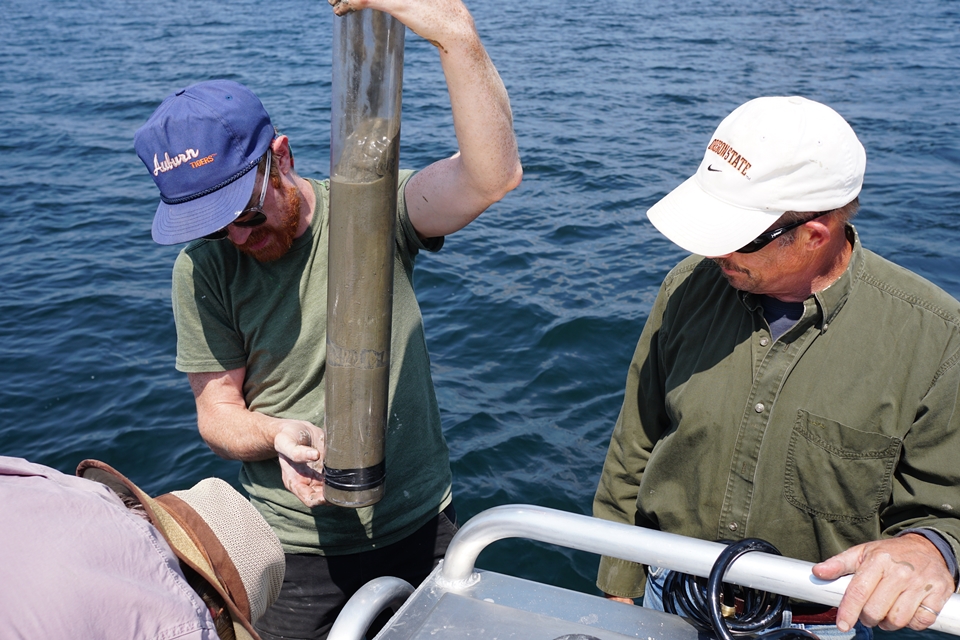 Bill and Luke inspect Grav Core